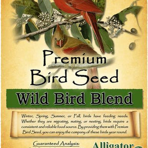 Alligator Premium Wild Bird Seed Blend 10 lb No Corn Natural Year-Round Feed