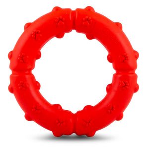 Jeffers Paw Ring Tugger Natural Rubber Dog Dental Chew & Fetch Toy