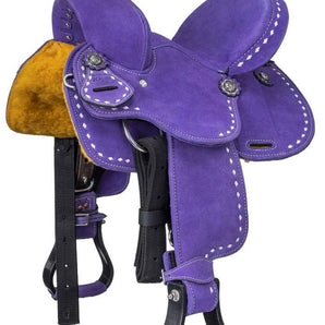 King Series Youth Stratford Suede Barrel Saddle