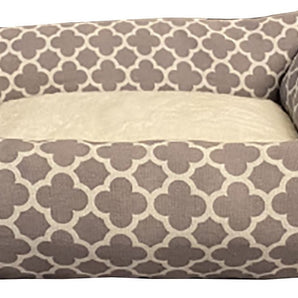 Memory Foam Rectangle Bed With Sherpa Lining