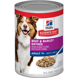 Science diet Chicken Senior Wet food Dog Adult 7+ Beef & Barley Entrée (13oz)