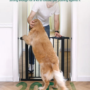 PressGuard C5 | Pressure Mounted Tall Baby Gate Fits Narrow to Standard Doorways