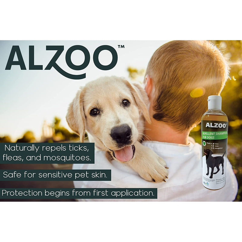 Alzoo Natural Repellant Dog Shampoo 12oz. Alzoo