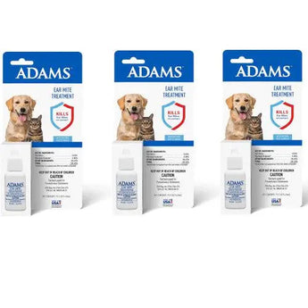 Adams Flea and Tick Ear Mite Treatment Pet Care, 0.5 oz. Adams