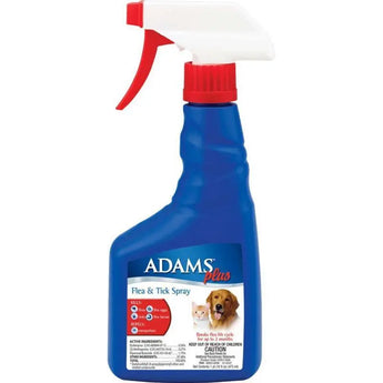 Adams Plus Pet Fleas & Ticks Spray for Cats and Dogs 16 oz. Adams