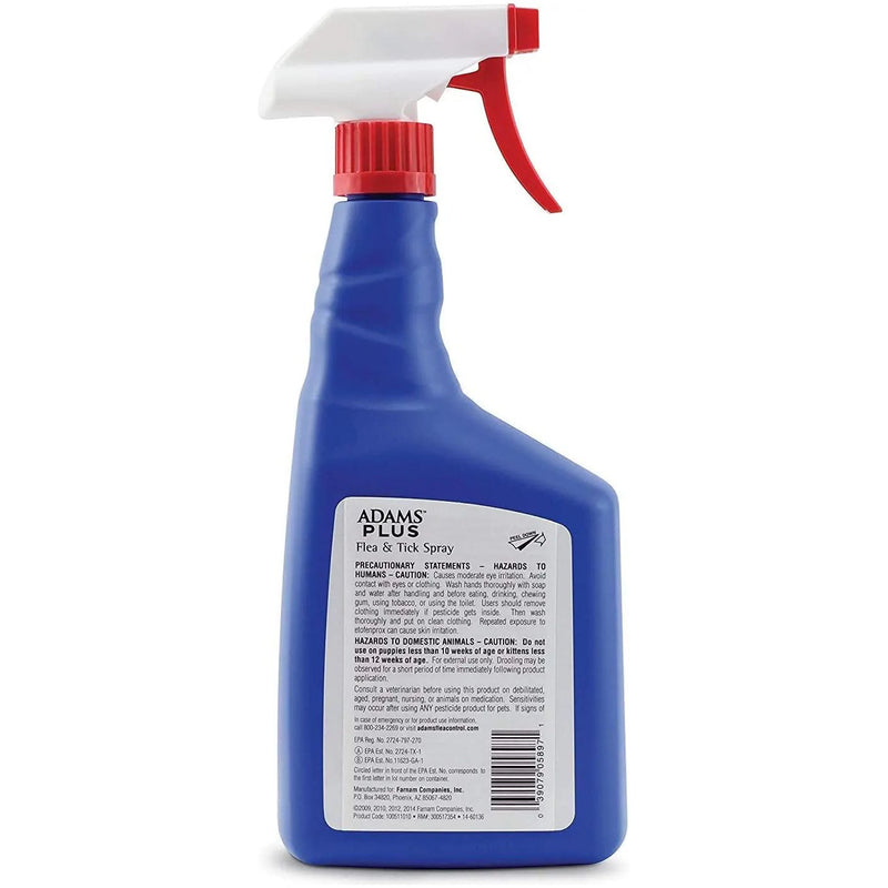 Adams Plus Pet Fleas & Ticks Spray for Cats and Dogs 32 oz. Adams Plus