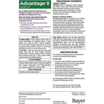 Advantage II Flea Prevention and Treatment LG Cats Over 9lbs, 4CT Bayer