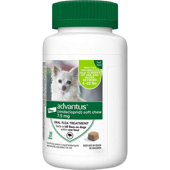 Advantus Flea Soft Chews for Small Dogs 4-22 lbs. 30 Count Bayer