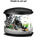 Aqueon LED MiniBow Aquarium Kit with SmartClean Technology Black 5 Gallons Aqueon