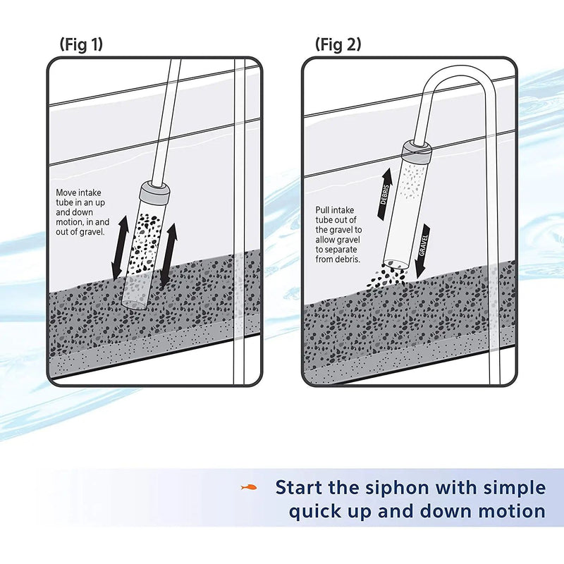 Aqueon Siphon Vacuum Aquarium Gravel Cleaner Mini, 5 Inches Aqueon