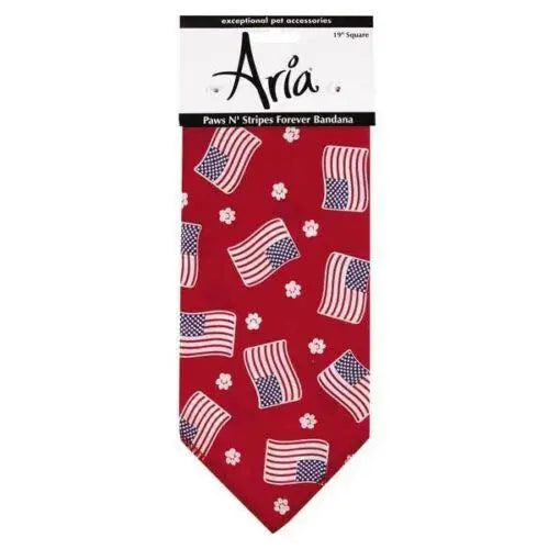 Aria Paws N' Stripes Forever Bandanas for Dogs aria