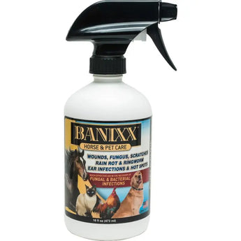 Banixx Horse & Pet Care for Bacterial and Fungal Infections Spray 16 oz. Banixx