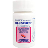 Banophen Diphenhydramine HCL 25 or 50 mg Generic Benadryl 100 or 1000 Caps Major