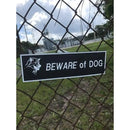 Beware Of Dog Signs Plastic Durable & Visible Black or Yellow 9 x 11" or 3 x 10" Hueter Toledo