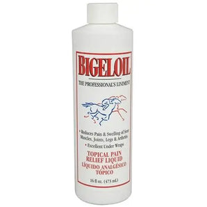 Bigeloil Professional Liniment Topical Liquid Pain Relief for Horses 16 oz. Absorbine