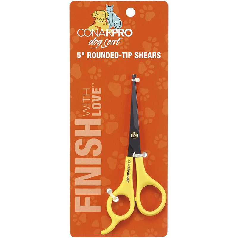 ConairPRO Dog Rounded-Tip Shears 5" Pet Grooming Scissors Conair