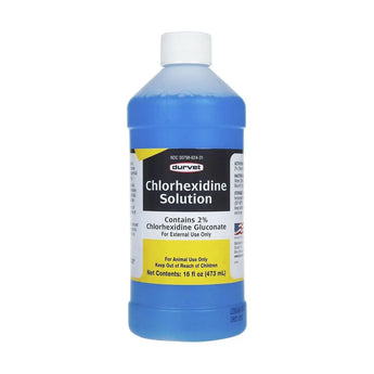 Durvet Chlorhexidine 2% Solution Antiseptic & Antimicrobial Disinfectant 16 oz. 2-Pack Durvet