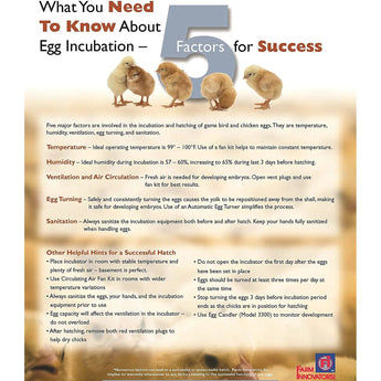 Farm Innovators Model 4250 Circulated Air Incubator with Turner Farm Innovators