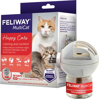 Feliway 30 Day Multicat Diffuser Plug-in Starter Kit Refill 48mL Ceva