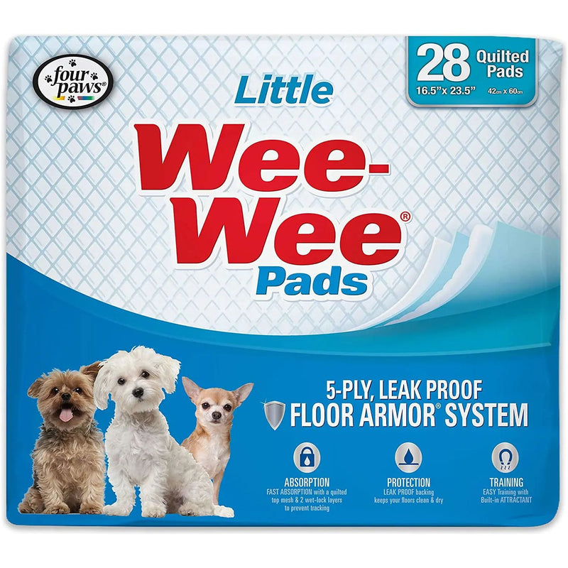 Four Paws Wee-Wee Little Pads for Small Dogs Training Pads 28CT Four Paws