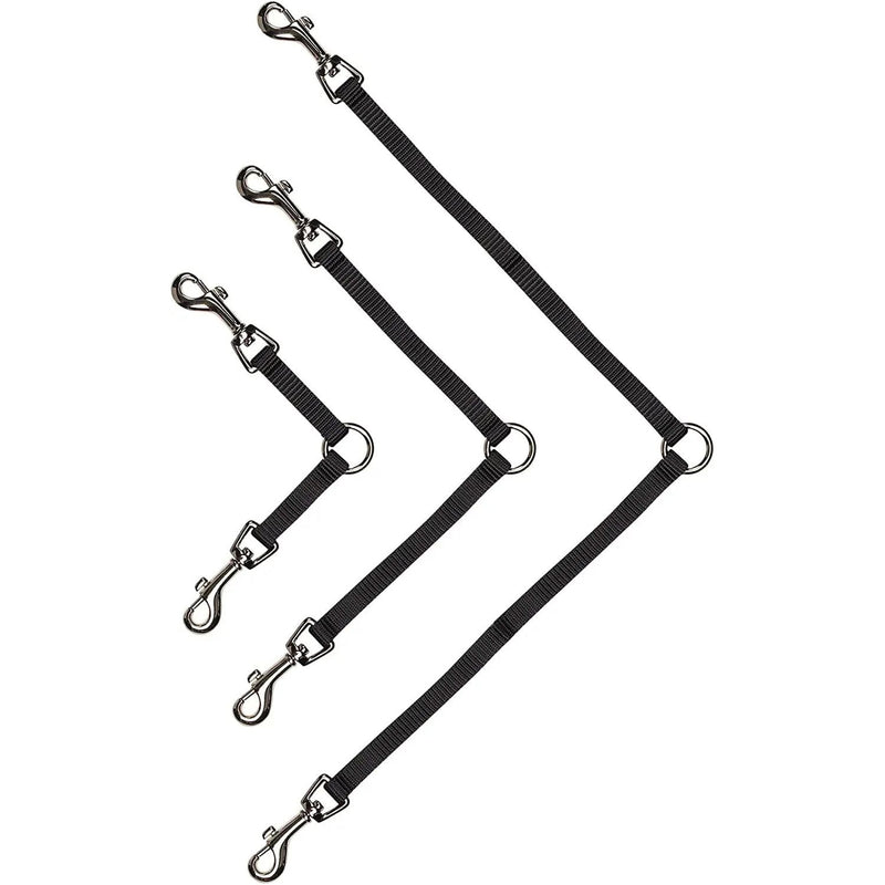 Guardian Gear 2 Way Couplers Lead for Dog 12", Jet Black Guardian Gear