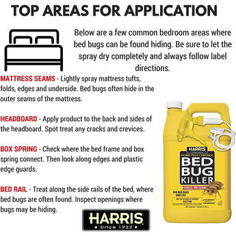 Harris Bed Bug Killer Liquid Spray Odorless Formula 8 lbs. Harris