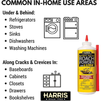 Harris Boric Roach Powder with Lure 16 oz. 2-Pack Harris