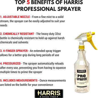 Harris Professional Spray Bottle 32 oz. 1 Count Harris