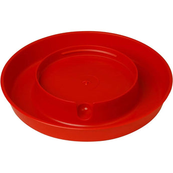 Little Giant 1 Gallon Plastic Screw-On Poultry Waterer Base, Red Little Giant