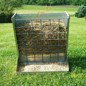 Little Giant Classic Heavy-Duty Metal 2-In-1 Goat Sheep Feeder Little Giant