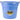 Little Giant Flat Back Plastic Animal Feed Bucket 5Gal Berry Blue Little Giant