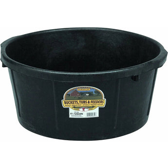 Little Giant Heavy Duty Tub Durable Rubber Feed Pan, 6.5 Gal Little Giant