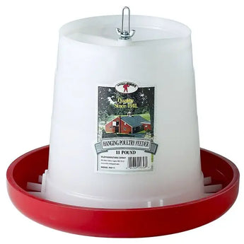 Little Giant Plastic Hanging Poultry Feeder Holds 11-Pound Feed Little Giant