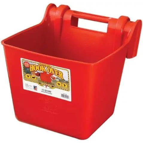 Little Giant Plastic Livestock Hook Over Feeder 15-Quart Little Giant