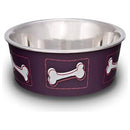 Loving Pets Coastal Bella Bowl for Dogs, Wineberry Loving Pets