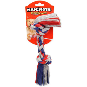 Mammoth Cloth Rope Bone Dog Toy, Medium 12, Color Varies Mammoth Pet Products