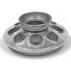Miller 9810 Round Jar Galvanized Feeder Base for Chick Baby 1qt Miller
