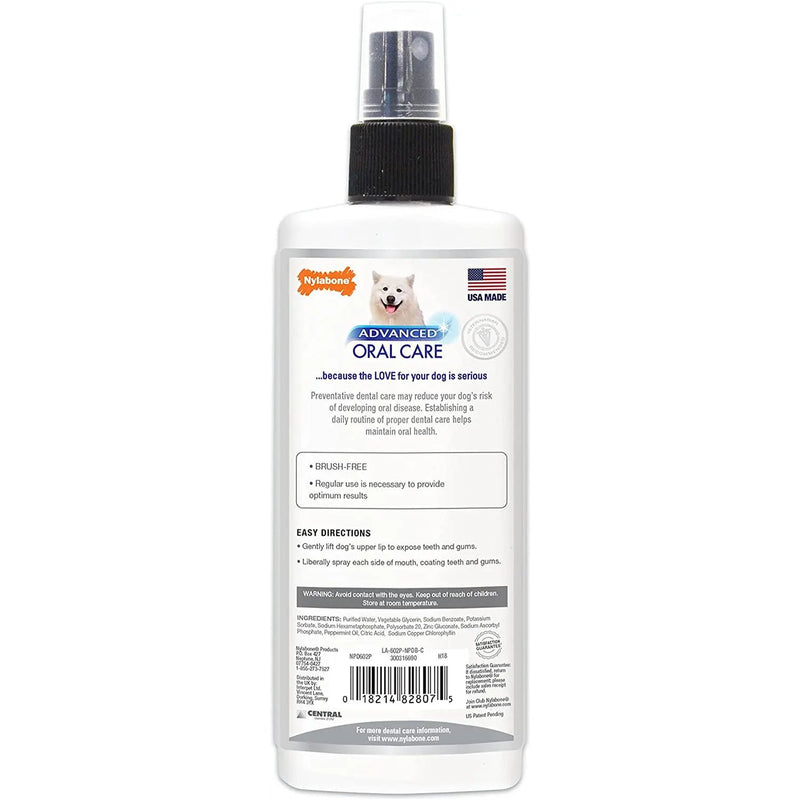 Nylabone Advanced Oral Care Dog Dental Spray with Dental-C 4 oz. Nylabone