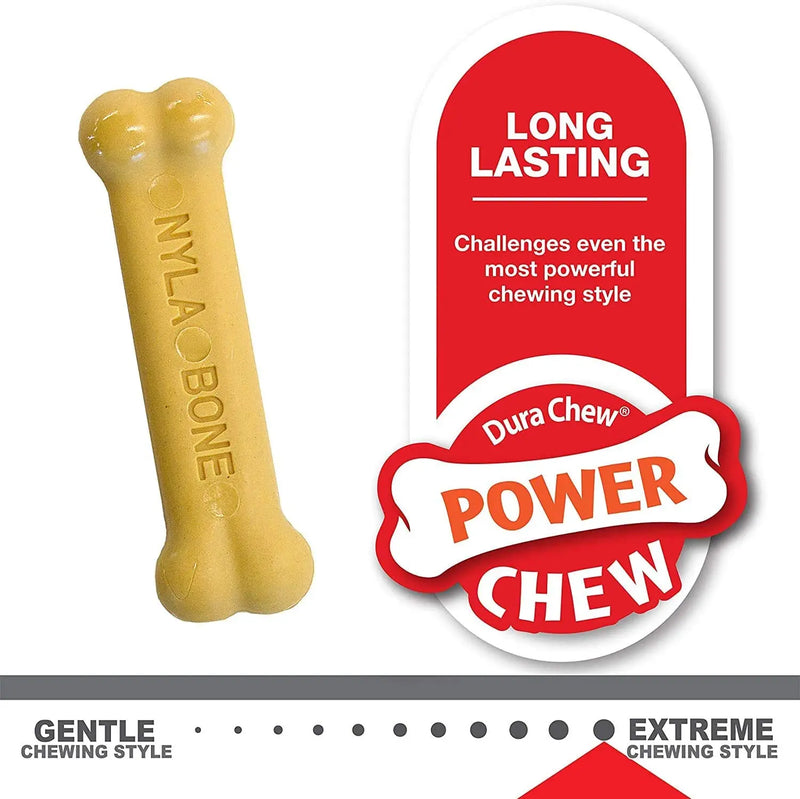 Nylabone Puppy Chew Classic Bone PB & Chicken Flavor, Petite 2CT Nylabone