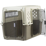 Pet Lodge Double Door Plastic Portable Dog Crate, Large Size Pet Lodge
