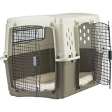 Pet Lodge Double Door Plastic Portable Dog Crate, Large Size Pet Lodge
