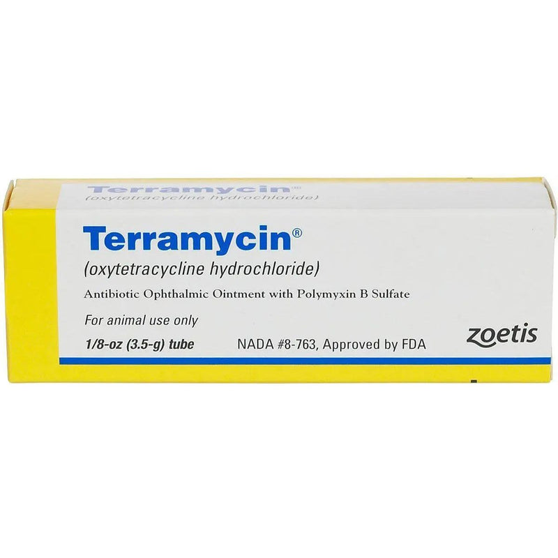 Terramycin Ophthalmic Ointment with Polymyxin 1/8 oz. Zoetis