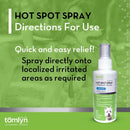 Tomlyn Allercaine Antiseptic Sooth Hot Spot Spray for Dogs 4 oz. Tomlyn