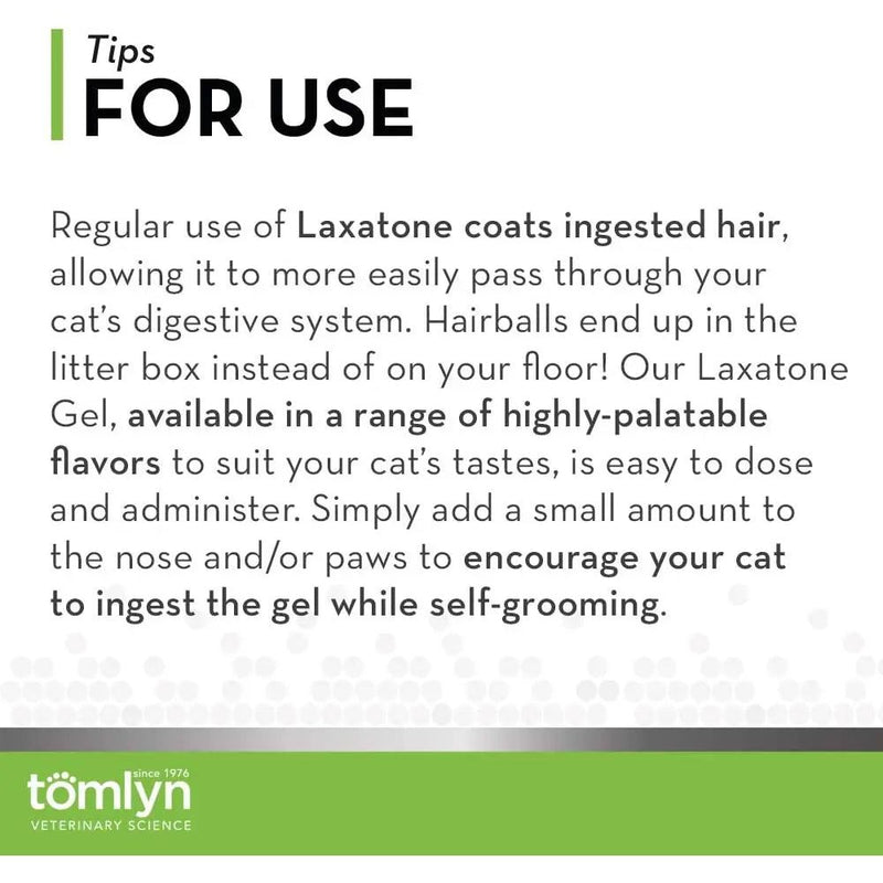 Tomlyn Laxatone Hairball Cats, Maple Flavored, 2.5 oz. Tomlyn