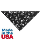 Top Performance Dog Bandana Skull Smiley Happy Face 22" X 22" Piccardmeds4pets.com