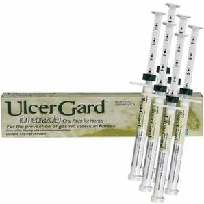 Ulcergard 6-Pack (Omeprazole) Oral Paste for Horses 6.15g Each Merial