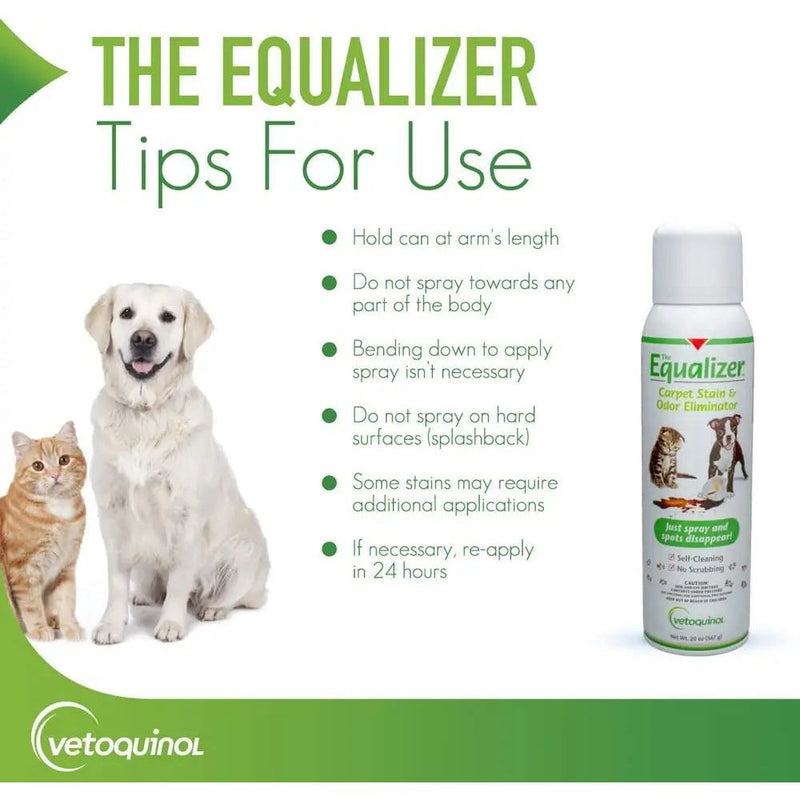 Vetoquinol Equalizer Stain & Odor Remover for Dogs and Cats 20 oz. Vetoquinol