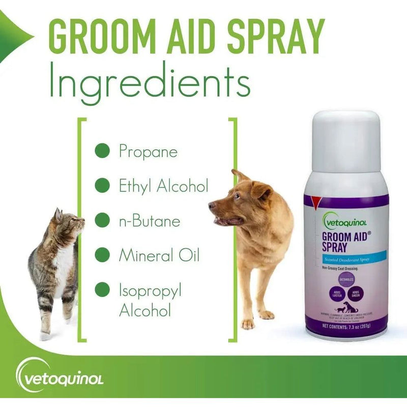 Vetoquinol Groom-Aid Spray for Dogs & Cats 7.3 oz. Vetoquinol