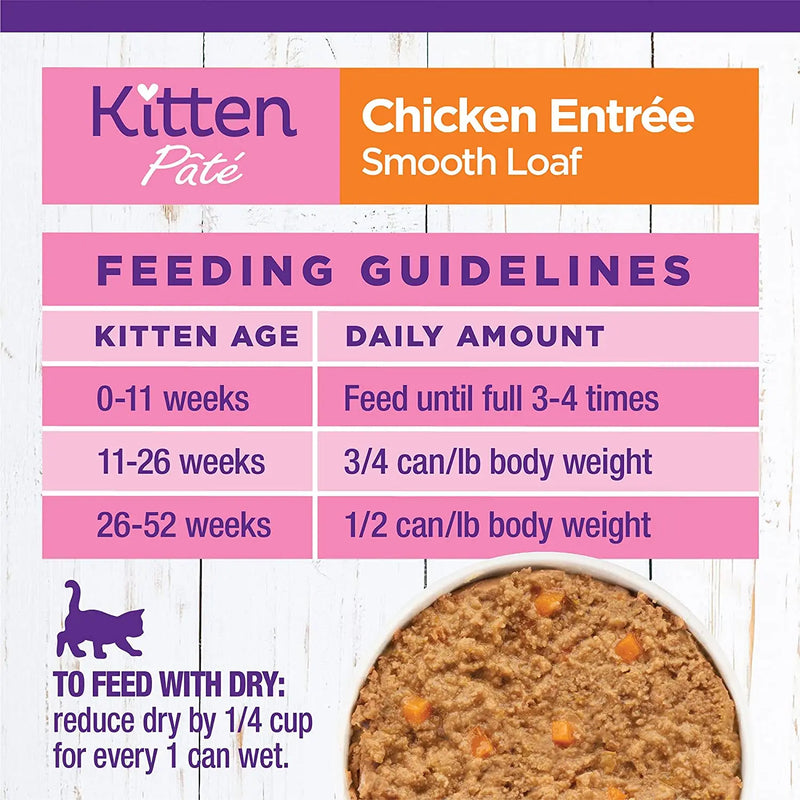 Wellness Complete Health Pâté Kitten Chicken Entrée Canned Wet Cat Food, Single Can Wellness Natural Pet Food