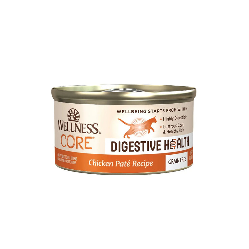 Wellness Core Digestive Health Chicken Pate Wet Cat Food 3 oz. Wellness Natural Pet Food